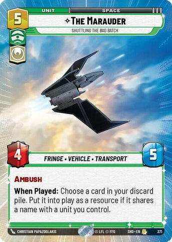 The Marauder, Shuttling the Bad Batch - Hyperspace (Shadows of the Galaxy)(SHD-371/522)(R)