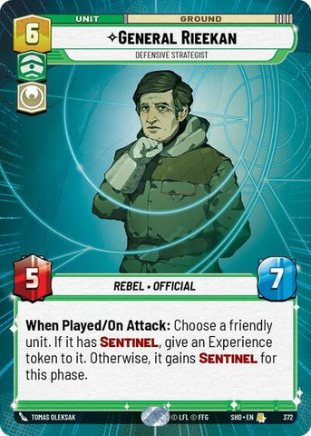 General Rieekan, Defensive Strategist - Hyperspace (Shadows of the Galaxy)(SHD-372/522)(R)