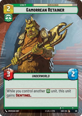 Gamorrean Retainer - Hyperspace - Foil (Shadows of the Galaxy)(SHD-381/522)(C)