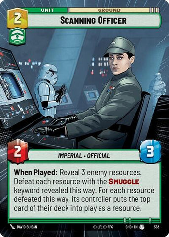 Scanning Officer - Hyperspace (Shadows of the Galaxy)(SHD-383/522)(U)