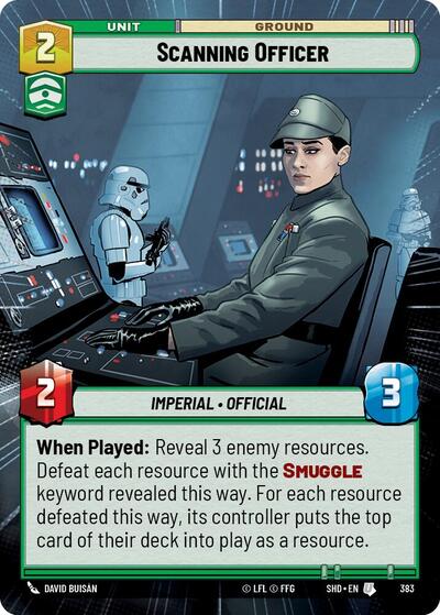 Scanning Officer - Hyperspace - Foil (Shadows of the Galaxy)(SHD-383/522)(U)