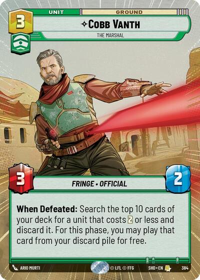 Cobb Vanth, The Marshal - Hyperspace (Shadows of the Galaxy)(SHD-384/522)(R)