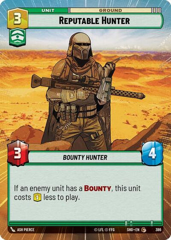 Reputable Hunter - Hyperspace - Foil (Shadows of the Galaxy)(SHD-386/522)(C)