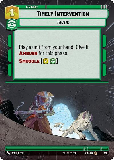 Timely Intervention - Hyperspace - Foil (Shadows of the Galaxy)(SHD-398/522)(C)