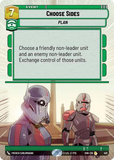 Choose Sides - Hyperspace - Foil (Shadows of the Galaxy)(SHD-401/522)(R)