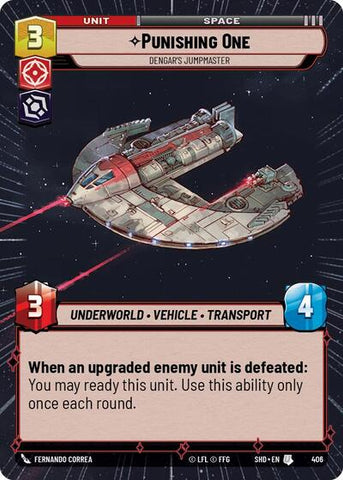 Punishing One, Dengar's Jumpmaster - Hyperspace - Foil (Shadows of the Galaxy)(SHD-406/522)(U)