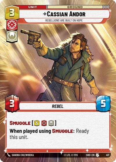 Cassian Andor, Rebellions Are Built On Hope - Hyperspace - Foil (Shadows of the Galaxy)(SHD-417/522)(U)