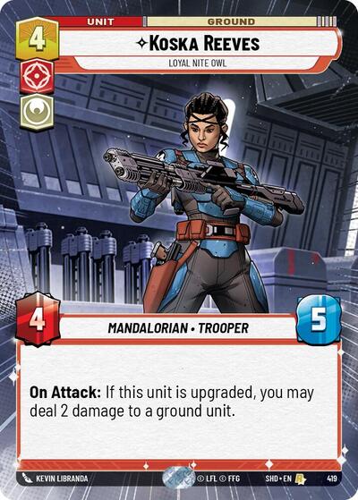 Koska Reeves, Loyal Nite Owl - Hyperspace - Foil (Shadows of the Galaxy)(SHD-419/522)(R)