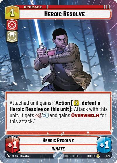 Heroic Resolve - Hyperspace - Foil (Shadows of the Galaxy)(SHD-424/522)(R)