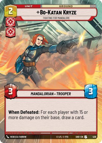 Bo-Katan Kryze, Fighting For Mandalore - Hyperspace (Shadows of the Galaxy)(SHD-426/522)(U)