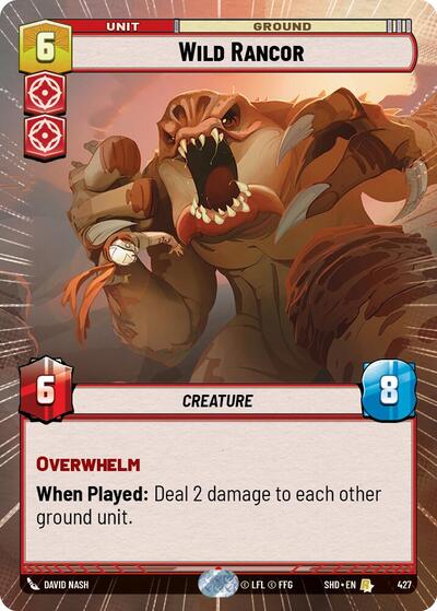 Wild Rancor - Hyperspace - Foil (Shadows of the Galaxy)(SHD-427/522)(R)