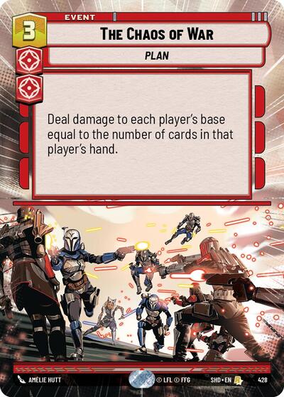 The Chaos of War - Hyperspace - Foil (Shadows of the Galaxy)(SHD-428/522)(R)