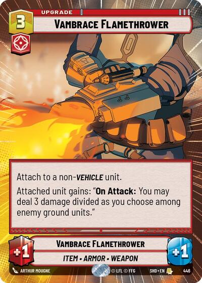 Vambrace Flamethrower - Hyperspace - Foil (Shadows of the Galaxy)(SHD-446/522)(R)