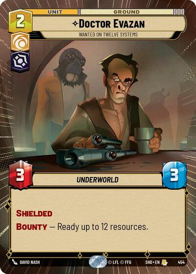 Doctor Evazan, Wanted on Twelve Systems - Hyperspace (Shadows of the Galaxy)(SHD-454/522)(R)