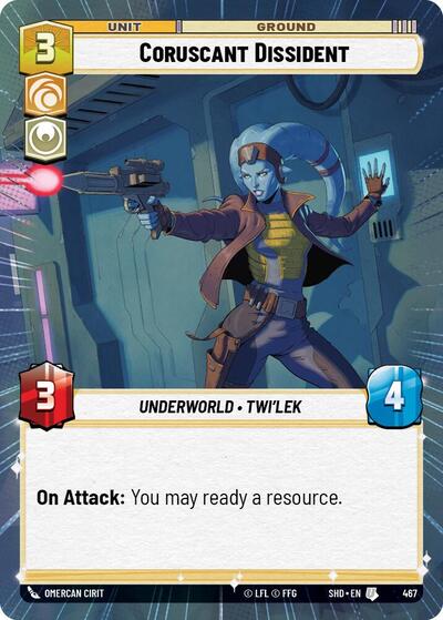 Coruscant Dissident - Hyperspace - Foil (Shadows of the Galaxy)(SHD-467/522)(U)