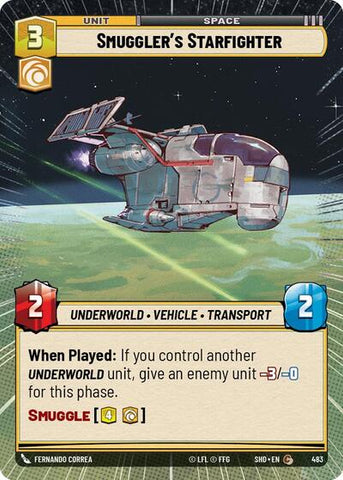 Smuggler's Starfighter - Hyperspace - Foil (Shadows of the Galaxy)(SHD-483/522)(C)