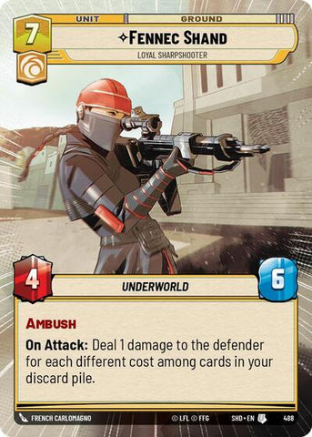 Fennec Shand, Loyal Sharpshooter - Hyperspace (Shadows of the Galaxy)(SHD-488/522)(U)