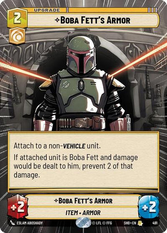 Boba Fett's Armor - Hyperspace - Foil (Shadows of the Galaxy)(SHD-491/522)(R)