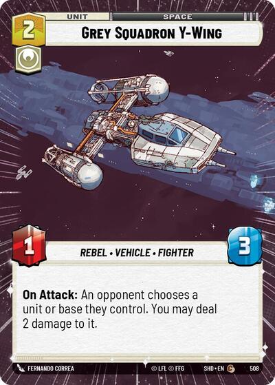 Grey Squadron Y-Wing - Hyperspace - Foil (Shadows of the Galaxy)(SHD-508/522)(C)