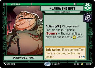Jabba the Hutt, His High Exaltedness (Shadows of the Galaxy)(SHD-006/262)(R)