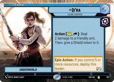Qi'ra, I Alone Survived - Hyperspace (Shadows of the Galaxy)(SHD-282/522)(R)