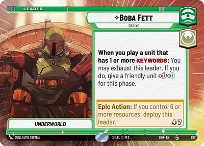 Boba Fett, Daimyo - Hyperspace (Shadows of the Galaxy)(SHD-287/522)(C)