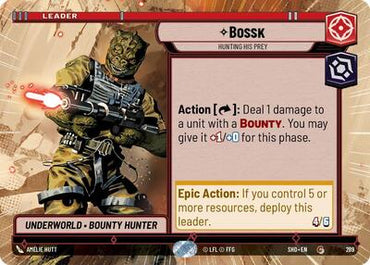 Bossk, Hunting His Prey - Hyperspace (Shadows of the Galaxy)(SHD-289/522)(C)