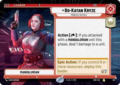Bo-Katan Kryze, Princess in Exile - Hyperspace (Shadows of the Galaxy)(SHD-291/522)(R)