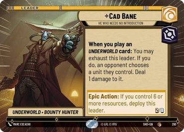 Cad Bane, He Who Needs No Introduction - Hyperspace (Shadows of the Galaxy)(SHD-293/522)(C)