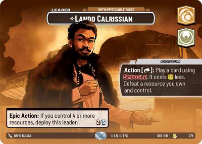 Lando Calrissian, With Impeccable Taste (Showcase) - Foil (Shadows of the Galaxy)(SHD-279/522)(R)