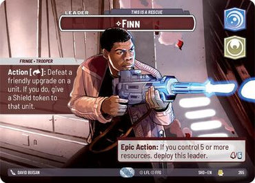 Finn, This is a Rescue (Showcase) - Foil (Shadows of the Galaxy)(SHD-265/522)(R)