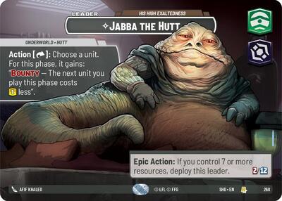 Jabba the Hutt, His High Exaltedness (Showcase) - Foil (Shadows of the Galaxy)(SHD-268/522)(R)