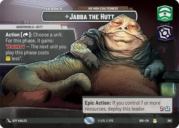 Jabba the Hutt, His High Exaltedness (Showcase) - Foil (Shadows of the Galaxy)(SHD-268/522)(R)