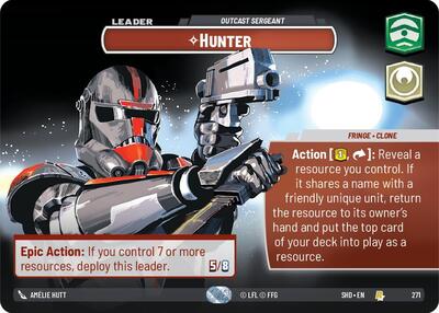 Hunter, Outcast Sergeant (Showcase) - Foil (Shadows of the Galaxy)(SHD-271/522)(R)