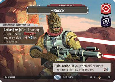 Bossk, Hunting His Prey (Showcase) - Foil (Shadows of the Galaxy)(SHD-272/522)(C)