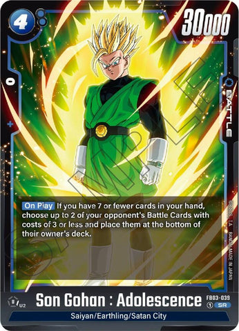 Son Gohan : Adolescence [039] [Foil] (FB03-039)(SR)