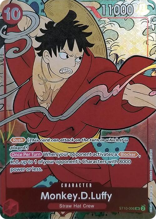 Monkey.D.Luffy [English Version 1st Anniversary Set] [Foil] (One Piece Promotion Cards)(ST10-006)(SR)