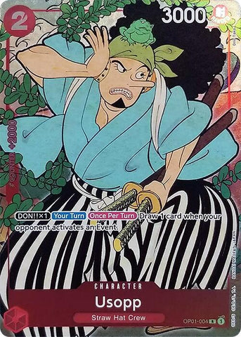 Usopp [English Version 1st Anniversary Set] [Foil] (One Piece Promotion Cards)(OP01-004)(R)