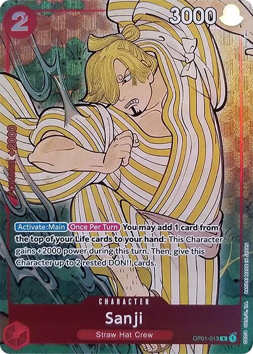 Sanji [English Version 1st Anniversary Set] [Foil] (One Piece Promotion Cards)(OP01-013)(R)