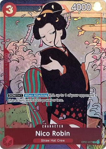 Nico Robin [English Version 1st Anniversary Set] [Foil] (One Piece Promotion Cards)(OP01-017)(R)