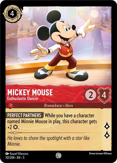 Mickey Mouse - Enthusiastic Dancer - Cold Foil (Shimmering Skies)(5-112/204)(C)