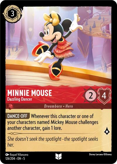 Minnie Mouse - Dazzling Dancer - Cold Foil (Shimmering Skies)(5-126/204)(U)