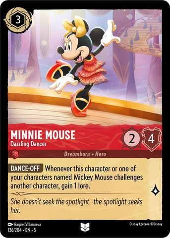 Minnie Mouse - Dazzling Dancer - Cold Foil (Shimmering Skies)(5-126/204)(U)