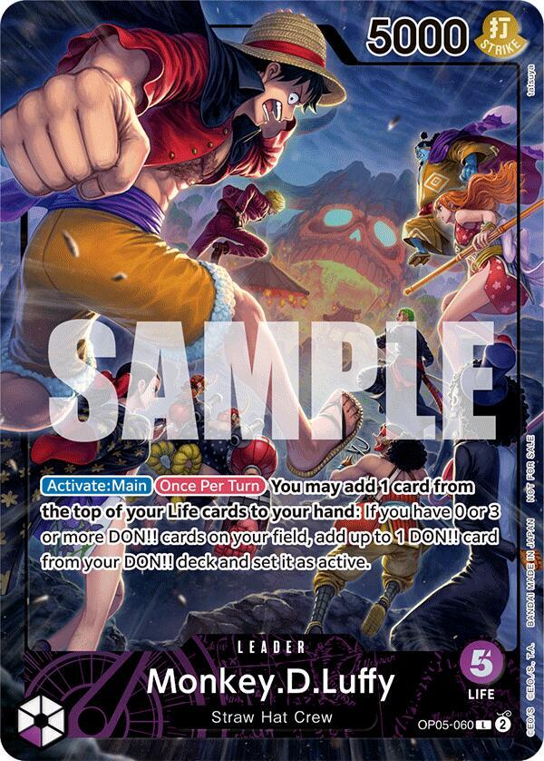 Monkey.D.Luffy [PSA Magazine] [Foil] (One Piece Promotion Cards)(OP05-060)(L)