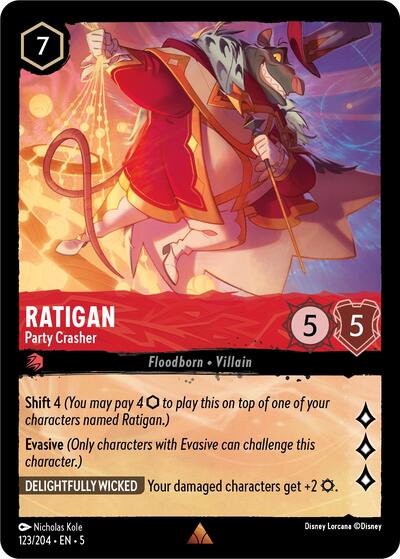 Ratigan - Party Crasher - Cold Foil (Shimmering Skies)(5-123/204)(R)