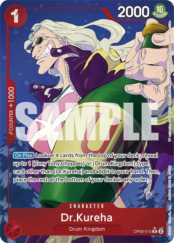 Dr.Kureha - Parallel - Foil (Two Legends)(OP08-015)(R)