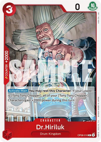 Dr.Hiriluk - Foil (Two Legends)(OP08-016)(R)