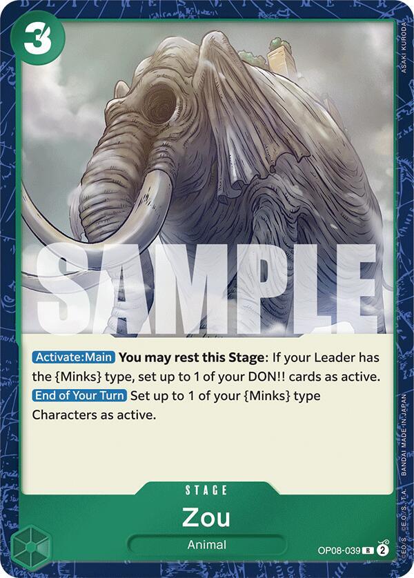 Zou - Foil (Two Legends)(OP08-039)(R)