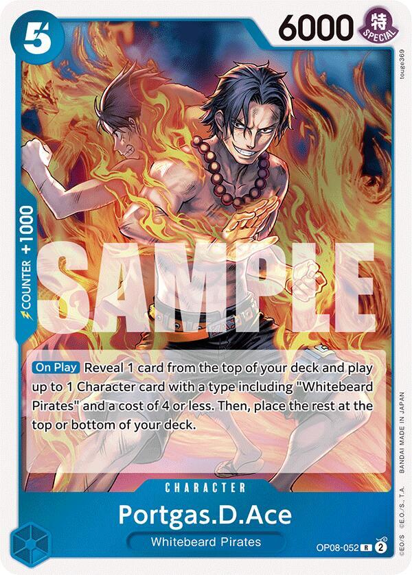 Portgas.D.Ace - Foil (Two Legends)(OP08-052)(R)