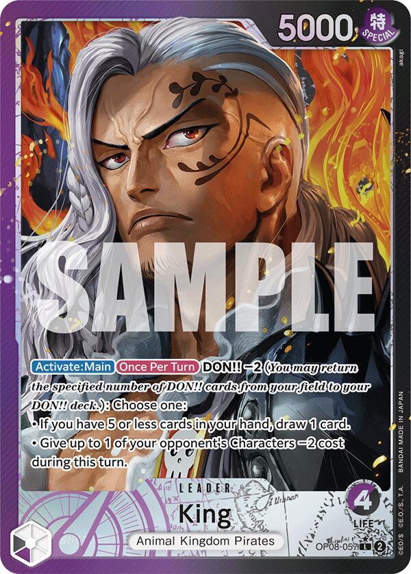 King (057) - Parallel - Foil (Two Legends)(OP08-057)(L)